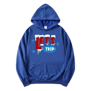 Let’s Trip Christmas Hoodie – Blue