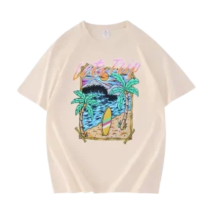 Let’s Trip Beach T-Shirt – Beige