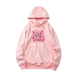 Let’s Trip Airbrush Hoodie PINK