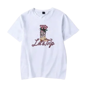 Let’s Trip Boots Women’s Tee – White